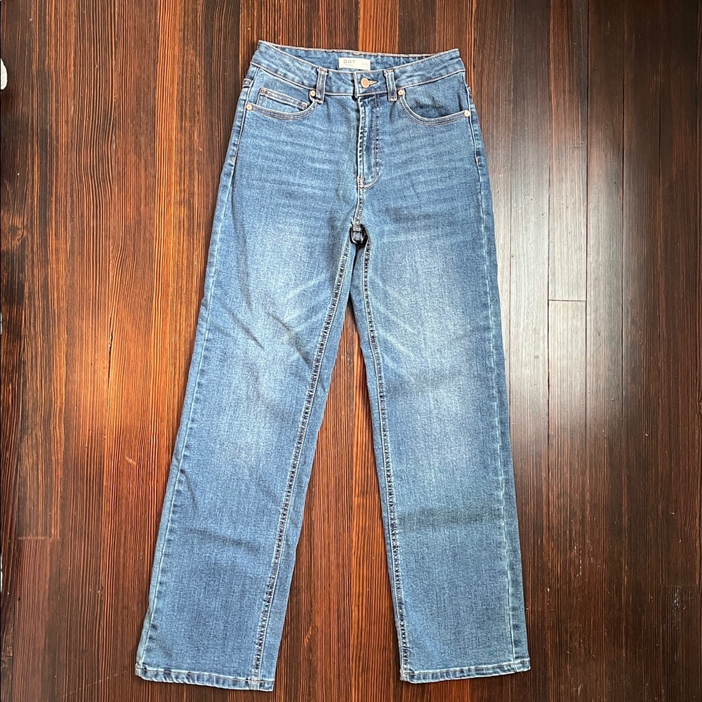 OAT New York Straight Leg Medium Wash Jeans